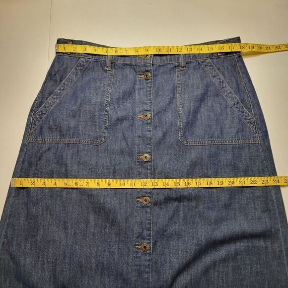 Lauren Ralph Lauren Vintage Denim Jean Maxi Skirt Women's Plus Size 14 - Picture 13 of 14